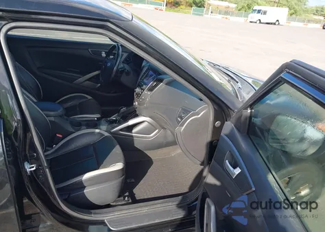 2014 Hyundai Veloster Turbo W/Black из США, поврежденный, VIN KMHTC6AEXEU200073